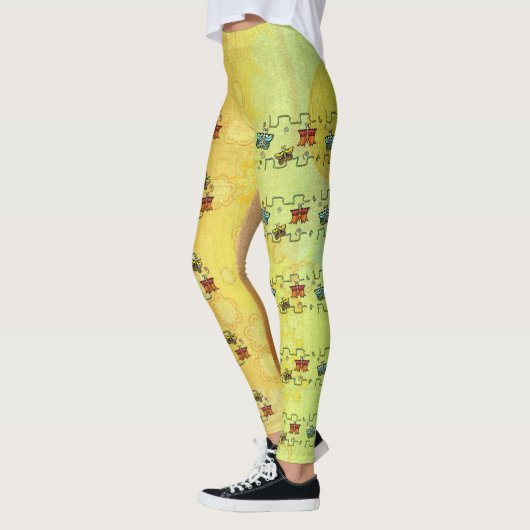 Zuni Butterfly Folk Kunst Leggings (Links)