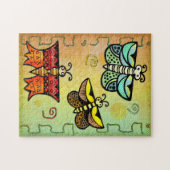 Zuni Butterfly Folk Kunst Puzzle (Horizontal)