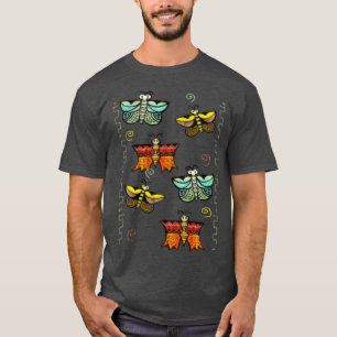 Zuni Butterfly Folk Kunst T-Shirt