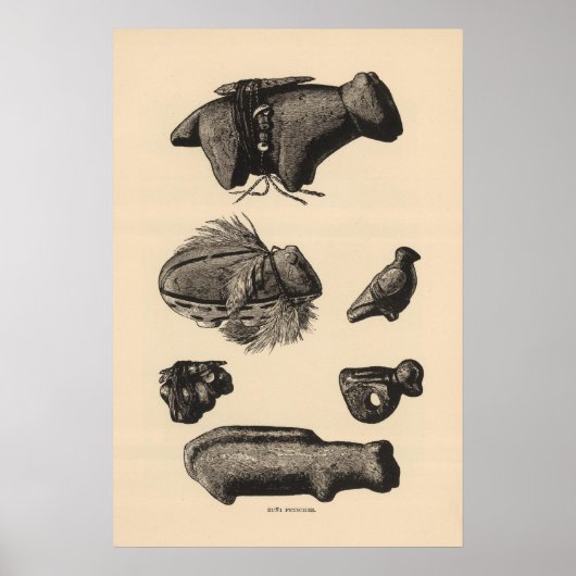 Zuni fetiches poster (Vorne)