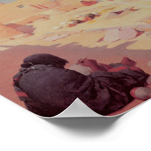 Zuni Pottery Maker Poster (Ecke)