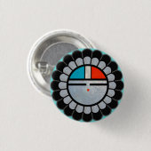 Zuni-Sonnen-Lapelbutton Button (Vorne & Hinten)