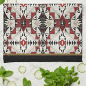 Zuni Tonwaren-Entwurf Küchentuch (Gefaltet)