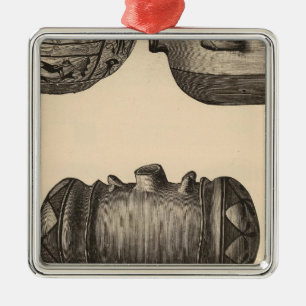 Zuni Tonwaren Silbernes Ornament