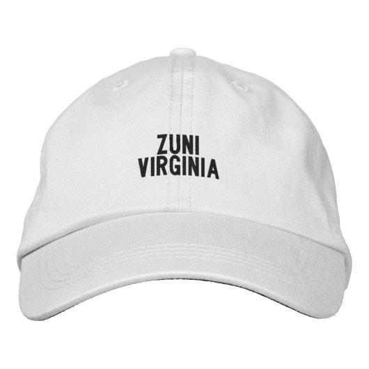 Zuni Virginia Hat Bestickte Baseballkappe (Vorderseite)