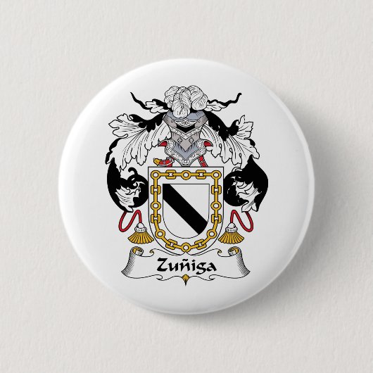 Zuniga Familienwappen Button (Vorderseite)