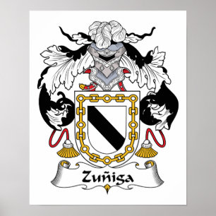 Zuniga-Familienwappen Poster