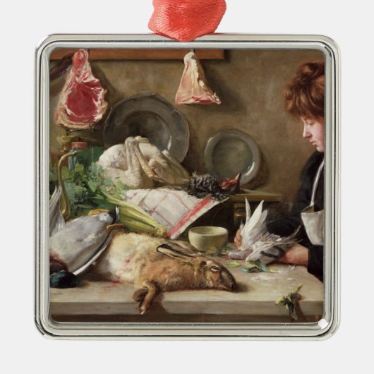 Zupfen der Taube Ornament Aus Metall (Vorne)