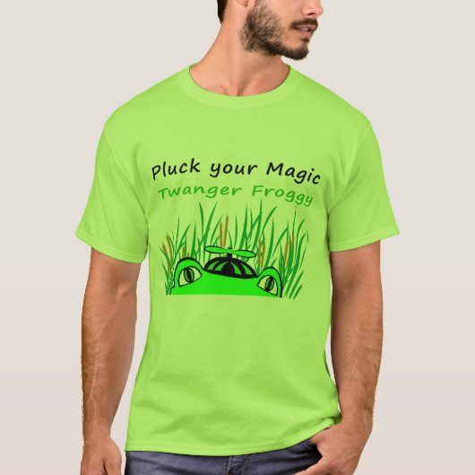 Zupfen Sie Ihren magischen Twanger Froggy T-Shirt (Vorderseite)