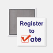 Zur Abstimmung 2024 registrieren Magnet (Vorderseite/Rückseite)