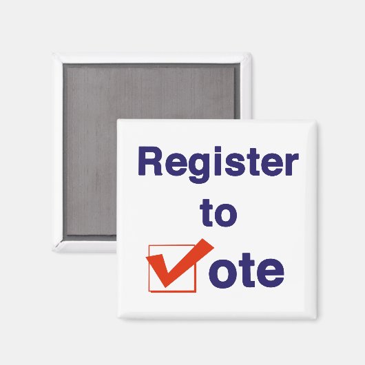 Zur Abstimmung 2024 registrieren Magnet (Vorderseite/Rückseite)