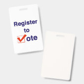 Zur Abstimmung 2026 registrieren Ausweis (Vorder- & Rückseite)