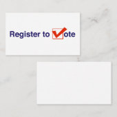 Zur Abstimmung 2026 registrieren Begleitkarte (Vorne/Hinten)