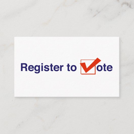 Zur Abstimmung 2026 registrieren Begleitkarte (Vorderseite)