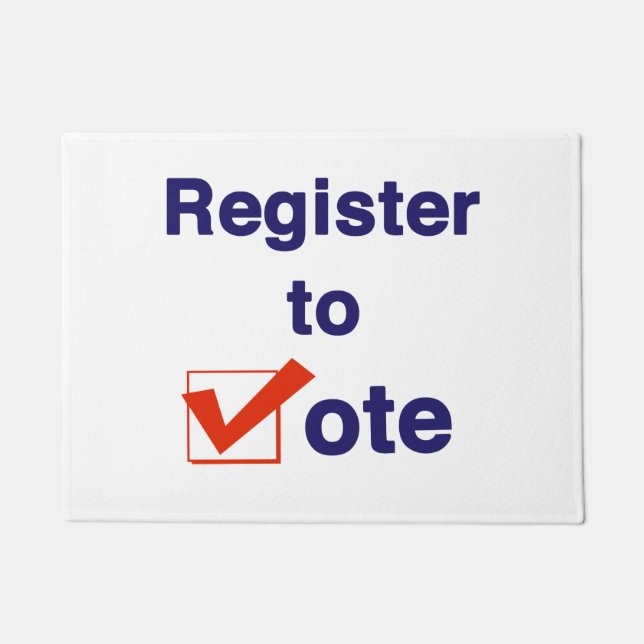 Zur Abstimmung 2026 registrieren Fußmatte (Vorderseite)