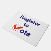 Zur Abstimmung 2026 registrieren Fußmatte (Schrägansicht)