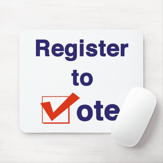 Zur Abstimmung 2026 registrieren Mousepad (Mit Mouse)