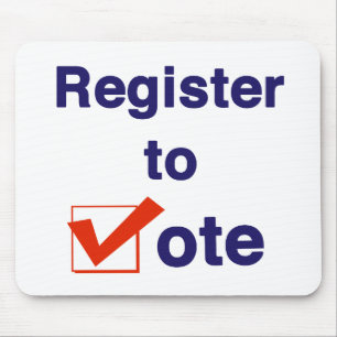 Zur Abstimmung 2026 registrieren Mousepad