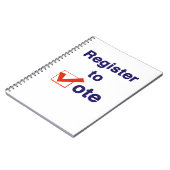 Zur Abstimmung 2026 registrieren Notizblock (Linke Seite)