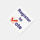 Zur Abstimmung 2026 registrieren Serviette (Ecke)