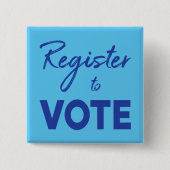 Zur Abstimmung registrieren - moderner blauer Text Button (Vorderseite)