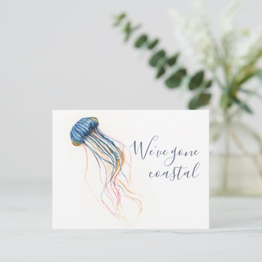 Zur Ankündigung "Adresswechsel am Strand" Postkarte (Stehend Vorderseite)