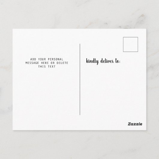 Zur Ankündigung zur Bewegung des Strandes überführ Postkarte (Rückseite)