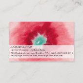 Zur Aussicht auf Blume und Bäume, 1920 von Hilma Visitenkarte (Rückseite)