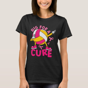 Zur Behandlung von rosa Volleyball - Brustkrebs T-Shirt