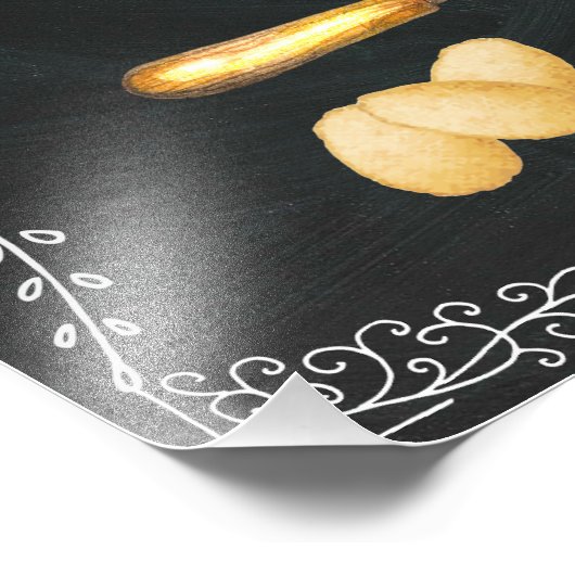 Zur Bestellung von Omelets Chalkboard-Zeichen Fotodruck (Ecke)