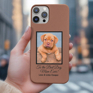 Zur besten Hunde-Mama je benutzerdefiniertes Foto iPhone 16 Pro Max Hülle