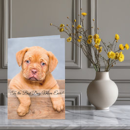 Zur besten Hunde-Mama je benutzerdefiniertes Foto  Feiertagskarte