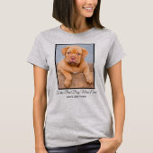 Zur besten Hunde-Mama je benutzerdefiniertes Foto- T-Shirt (Vorderseite)