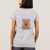 Zur besten Hunde-Mama je benutzerdefiniertes Foto- T-Shirt (Rückseite)