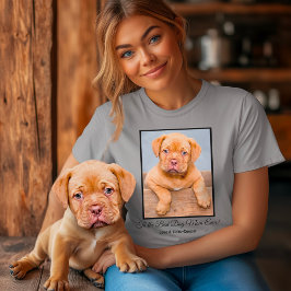 Zur besten Hunde-Mama je benutzerdefiniertes Foto- T-Shirt