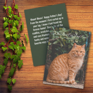Zur besten Katze-Vater je benutzerdefiniertes Foto