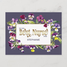 Zur besten Krankenschwester aller Zeiten. Individu Postkarte