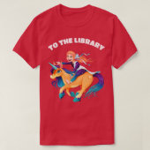 Zur Bibliothek T-Shirt (Design vorne)