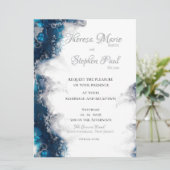 Zur Cloud Nine Wedding Einladung (Stehend Vorderseite)