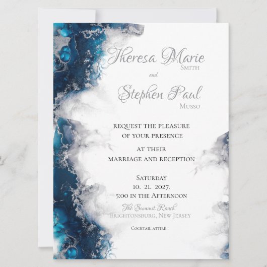 Zur Cloud Nine Wedding Einladung (Vorderseite)