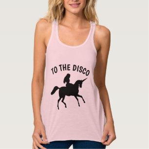 ZUR DISCO, EINHORN-DAMEN-T-SHIRTS TANK TOP