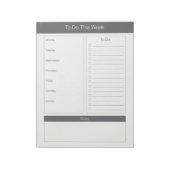 Zur Durchführung dieser Woche - Wochenplaner - Koh Notizblock (Rotiert)