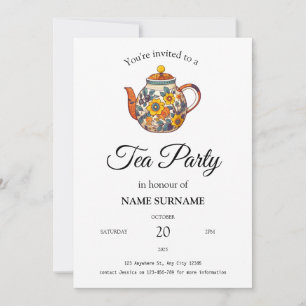 Zur Ehrung der Tea Party-Einladung Einladung