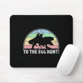 Zur Ei-Jagd - T-rex Bunny Dinosaur Ostern Mousepad (Mit Mouse)