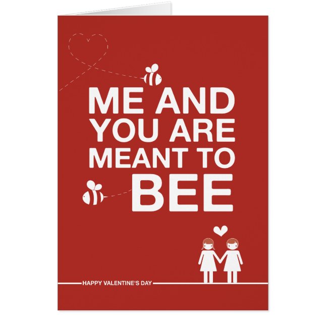 Zur Entwurfs-"nicht gerade bedeutet Biene" Karte (Vorne)