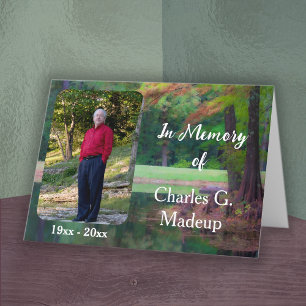 Zur Erinnerung an das Bulletin des Bestattungsdien Karte