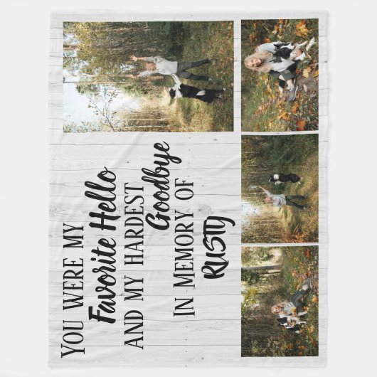 Zur Erinnerung an das Fleece-Deckeln Fleecedecke (Vorderseite)