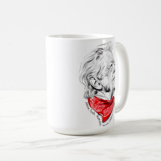 Zur Erinnerung an den humanitären Präsidenten Jimm Kaffeetasse (VorderseiteRechts)