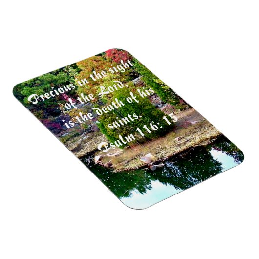 Zur Erinnerung an den Psalm 116:15 Magnet (Rechte Seite)