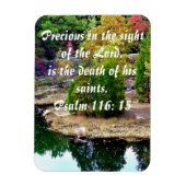 Zur Erinnerung an den Psalm 116:15 Magnet (Vertikal)